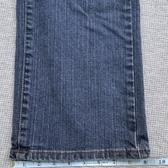 ana A New Approach Womens 16W Denim Jeans Bootcut Blue Button Flap Pockets - Picture 12 of 13